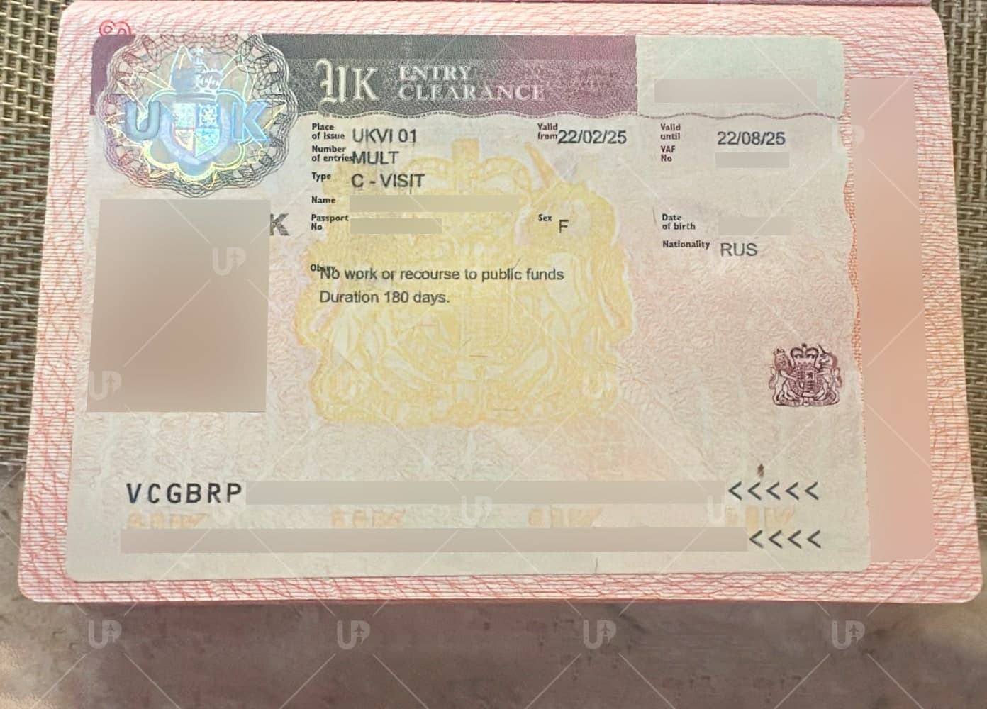 Виза Великобритании