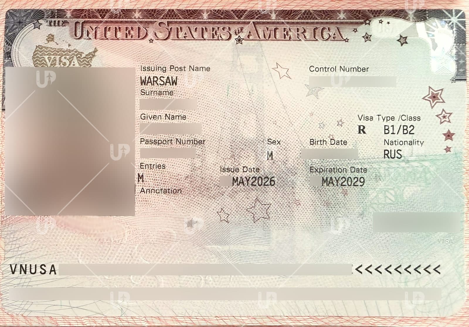 Виза США