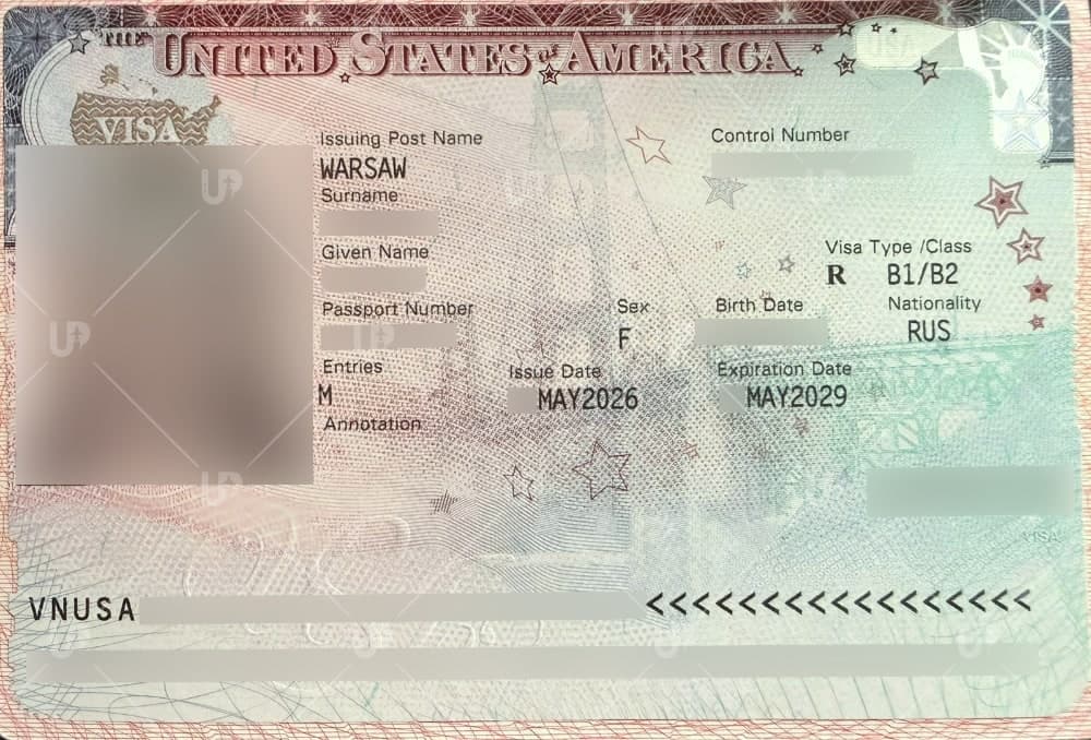 Виза США